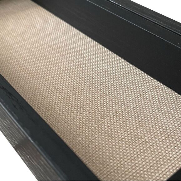 GraduatePro Rustic Black Shadow Box Frame Linen Back Hinged Glass Window - Picture 11 of 16